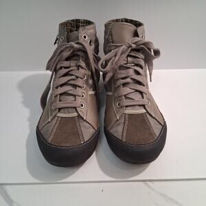 Kenneth Cole Reaction Men's High Top Sneakers Gray, Green Brown-8M